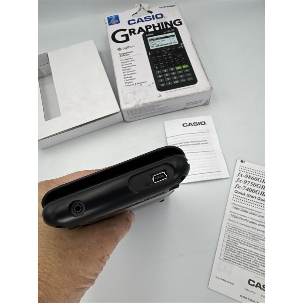 Casio fx-9750GIII Graphing Calculator Python Black Testing/Working-New/Open Box - Picture 7 of 11